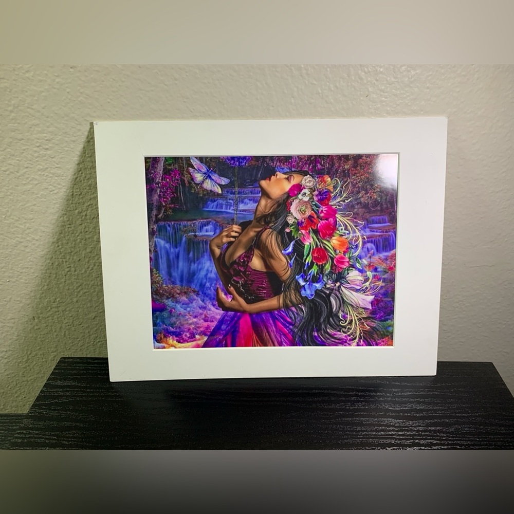 Butterfly Girl Print Home Wall Decor